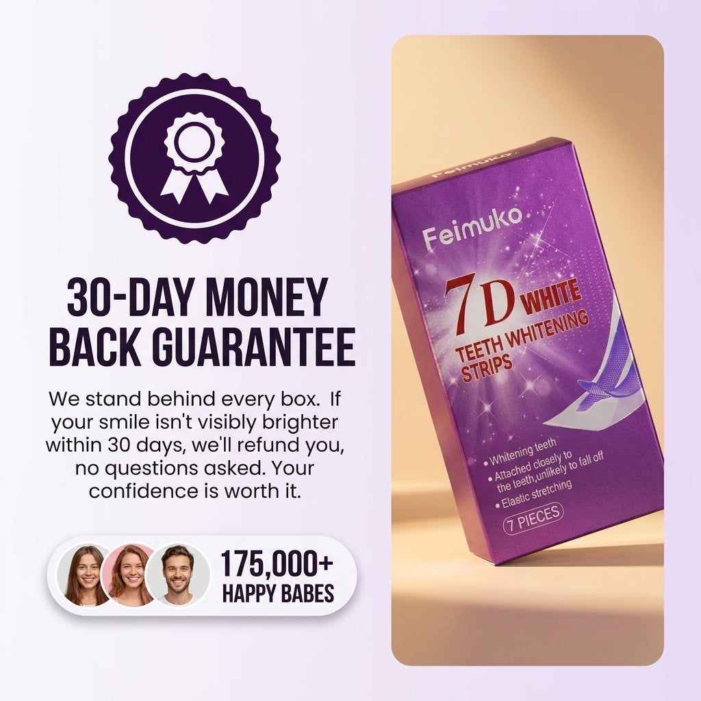 Purple Teeth Whitening Strips