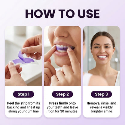 Purple Teeth Whitening Strips