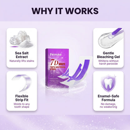 Purple Teeth Whitening Strips