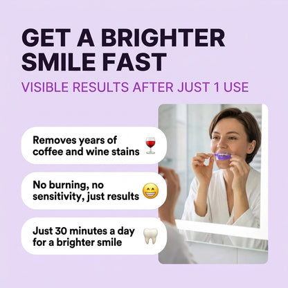 Purple Teeth Whitening Strips